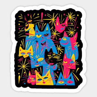 Cat Spaces of Century Sticker